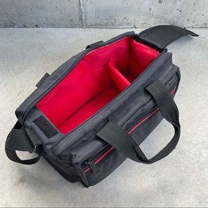 Black and red Coast camera bag